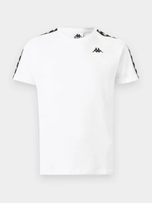 T-shirt z nadrukiem Kappa biały