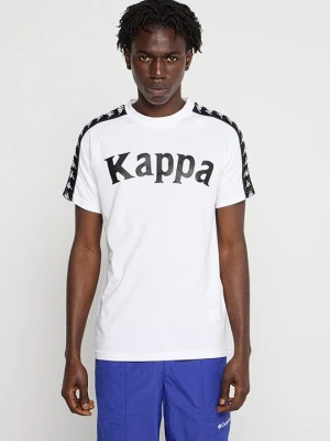 T-shirt z nadrukiem Kappa biały