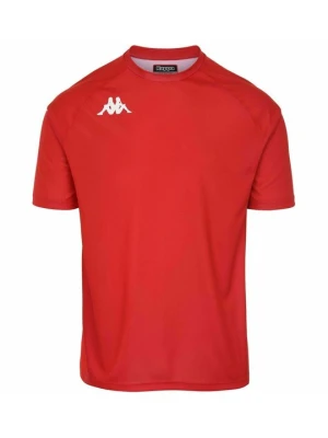 T-shirt z nadrukiem Kappa czerwony