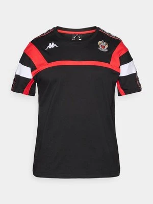 T-shirt z nadrukiem Kappa Gara czarny