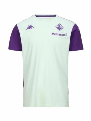 T-shirt z nadrukiem Kappa mleczny