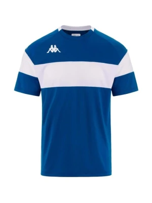 T-shirt z nadrukiem Kappa niebieski