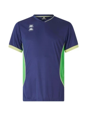 T-shirt z nadrukiem Kappa niebieski