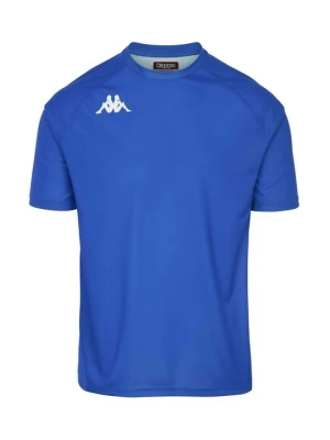 T-shirt z nadrukiem Kappa niebieski