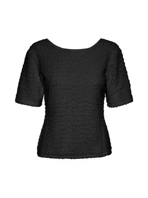 T-shirt z nadrukiem Karen by Simonsen czarny