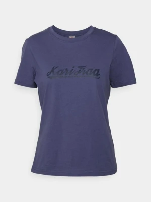 T-shirt z nadrukiem Kari Traa granatowy