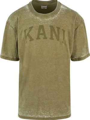 T-shirt z nadrukiem Karl Kani oliwkowy