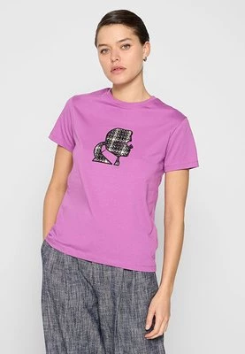 T-shirt z nadrukiem Karl Lagerfeld