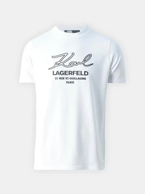 T-shirt z nadrukiem Karl Lagerfeld