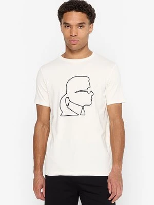 T-shirt z nadrukiem Karl Lagerfeld