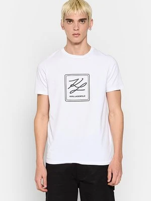 T-shirt z nadrukiem Karl Lagerfeld