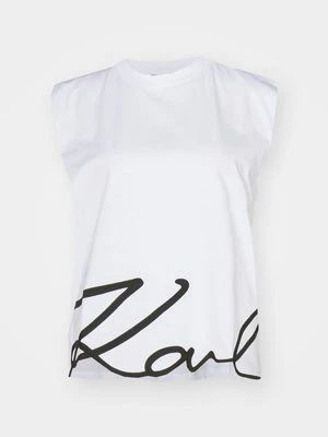 T-shirt z nadrukiem Karl Lagerfeld