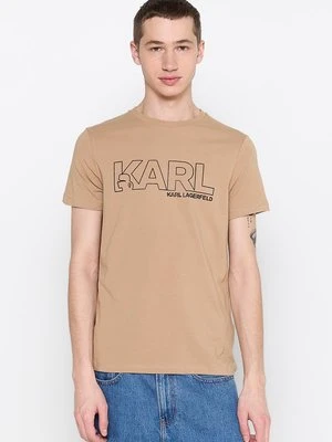 T-shirt z nadrukiem Karl Lagerfeld