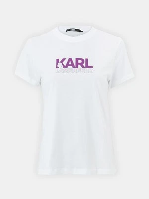 T-shirt z nadrukiem Karl Lagerfeld