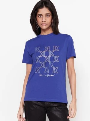 T-shirt z nadrukiem Karl Lagerfeld