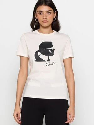 T-shirt z nadrukiem Karl Lagerfeld