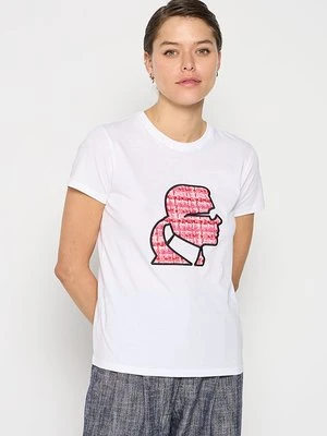 T-shirt z nadrukiem Karl Lagerfeld