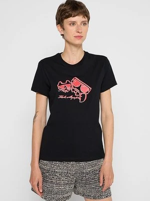 T-shirt z nadrukiem Karl Lagerfeld