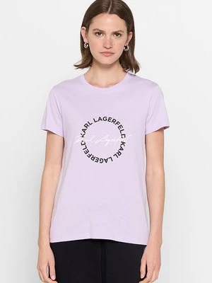 T-shirt z nadrukiem Karl Lagerfeld