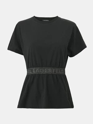 T-shirt z nadrukiem Karl Lagerfeld
