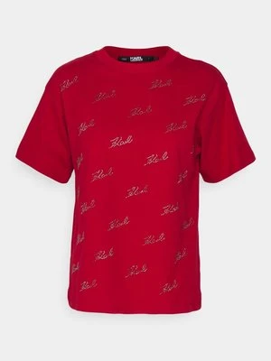 T-shirt z nadrukiem Karl Lagerfeld