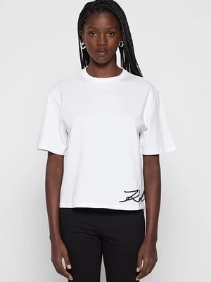 T-shirt z nadrukiem Karl Lagerfeld