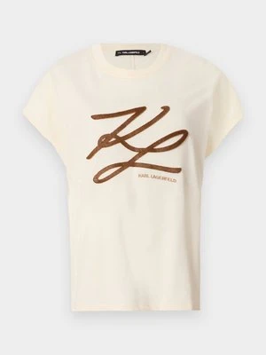 T-shirt z nadrukiem Karl Lagerfeld