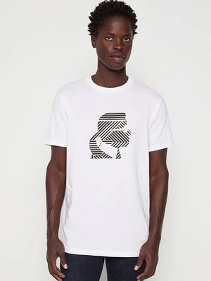 T-shirt z nadrukiem Karl Lagerfeld