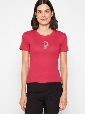 T-shirt z nadrukiem Karl Lagerfeld