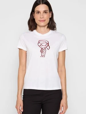 T-shirt z nadrukiem Karl Lagerfeld