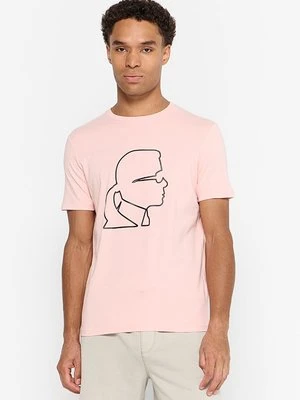 T-shirt z nadrukiem Karl Lagerfeld