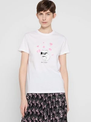 T-shirt z nadrukiem Karl Lagerfeld