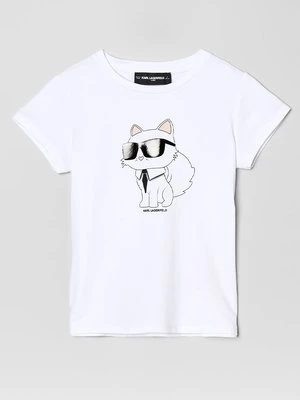 T-shirt z nadrukiem Karl Lagerfeld