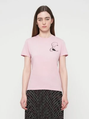 T-shirt z nadrukiem Karl Lagerfeld