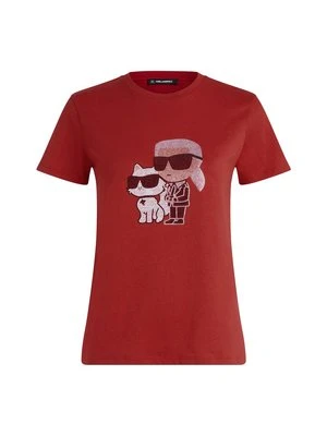T-shirt z nadrukiem Karl Lagerfeld