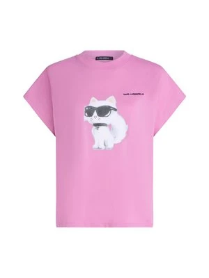 T-shirt z nadrukiem Karl Lagerfeld