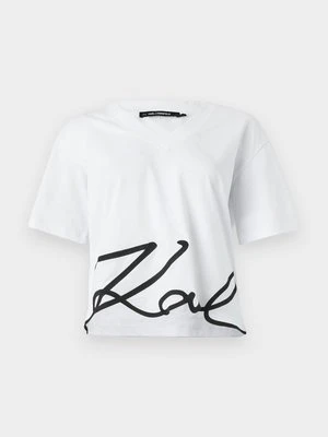 T-shirt z nadrukiem Karl Lagerfeld