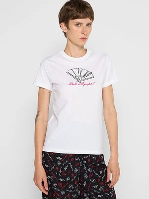 T-shirt z nadrukiem Karl Lagerfeld