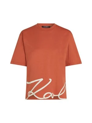 T-shirt z nadrukiem Karl Lagerfeld