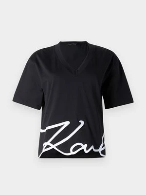 T-shirt z nadrukiem Karl Lagerfeld