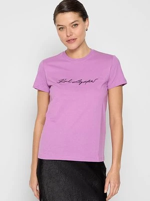 T-shirt z nadrukiem Karl Lagerfeld