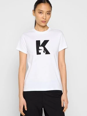 T-shirt z nadrukiem Karl Lagerfeld