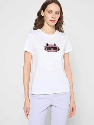 T-shirt z nadrukiem Karl Lagerfeld