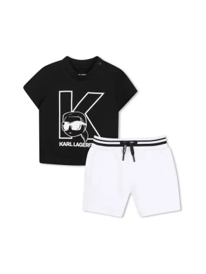 T-shirt z nadrukiem KARL LAGERFELD biały