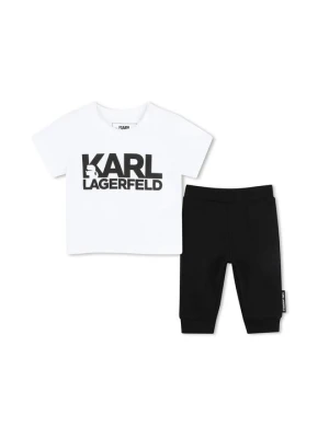 T-shirt z nadrukiem KARL LAGERFELD czarny