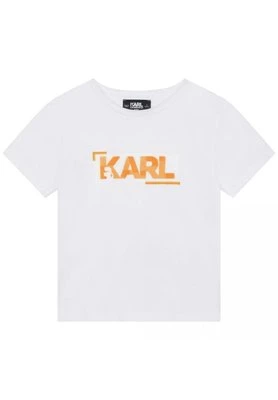 T-shirt z nadrukiem KARL LAGERFELD KIDS