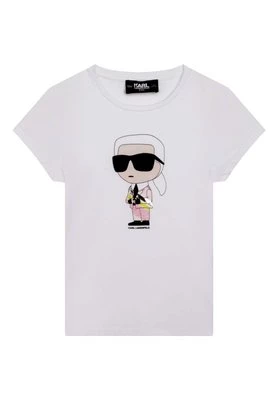 T-shirt z nadrukiem KARL LAGERFELD KIDS