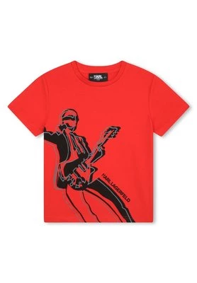 T-shirt z nadrukiem KARL LAGERFELD KIDS