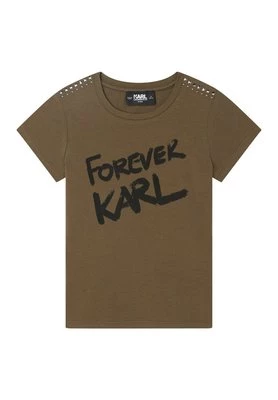 T-shirt z nadrukiem KARL LAGERFELD KIDS