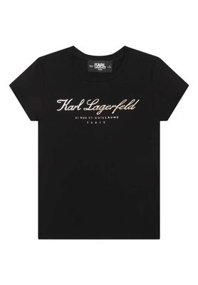 T-shirt z nadrukiem KARL LAGERFELD KIDS